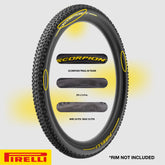 Pirelli Scorpion Trail XC M YW 60-622 MTB Tire & SmarTUBE 23/32-622 w/Keychain